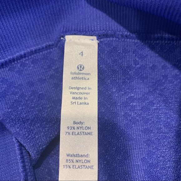 Lululemon In The Flow Crop Snake Sapphire Blue - Picture 10 of 12